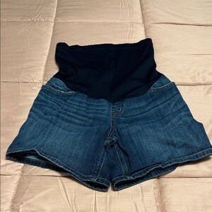 💋5/$25💋 Liz Lange High Waist Maternity Shorts - Black and Blue